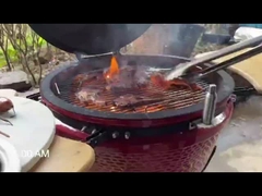 ピザ木炭Kamadoの陶磁器グリル27インチBBQのタケSidetable 304
