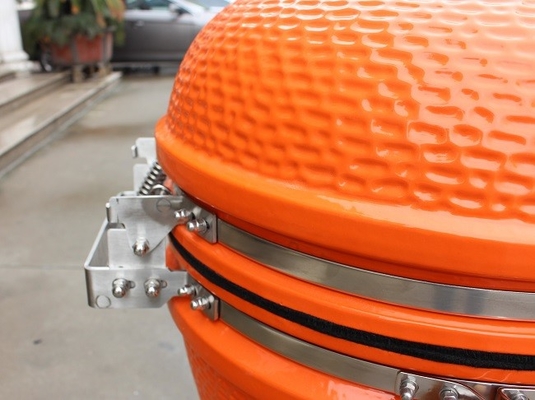 オレンジKamadoの陶磁器のグリル57*65cmのステンレス鋼付属BBQ