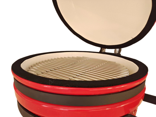 ガーデン ミドル 木炭 レッド 15 インチ カマド グリル BBQ