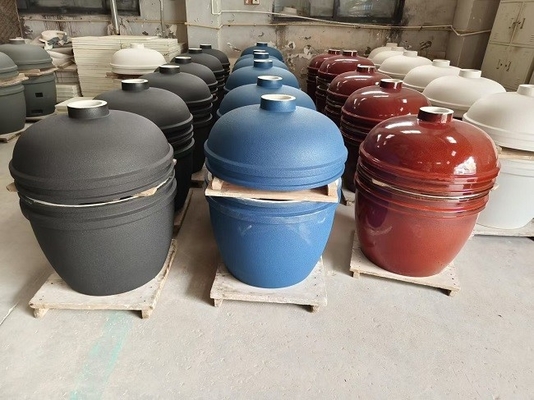 青い泡 グラス 炭炭 カマド グリル 27 インチ BBQ
