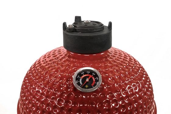 手細工の陶磁器の赤い木炭15インチのKamadoのグリル