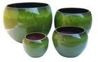 植物のための緑の58cmx41cm陶磁器の屋外の鍋