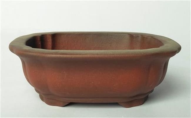 小型紫色の粘土の陶磁器の屋内鍋、正方形の陶磁器の盆栽の鍋